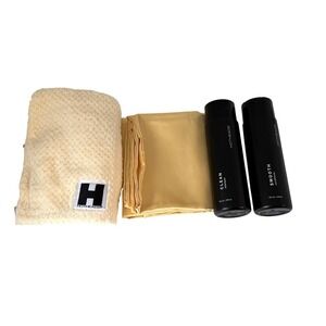 Hotheads Hair Extensions Care Kit Shampoo Conditioner Towel Satin Pillowcase Set